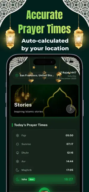 Prayer Times & Qibla - Falak screenshot 3