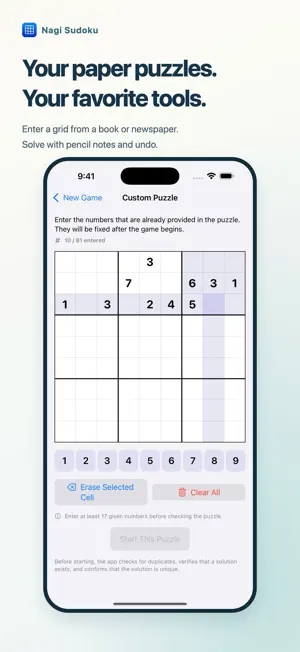Nagi Sudoku screenshot 3