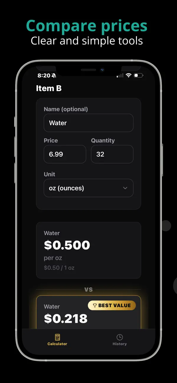 #3. UnitWise Compare (iOS) Podle: BRITTANY DANIELLE HORNICK
