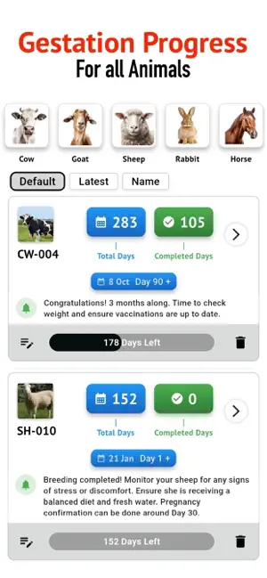 Animal Breeding, Birth Manager screenshot 1