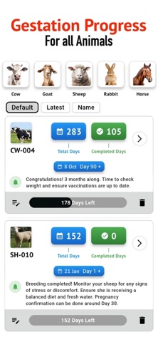Animal Breeding, Birth Manager screenshot