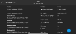 Ekahau Analyzer screenshot