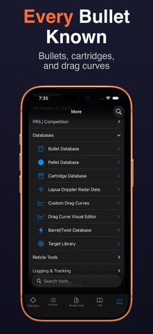 Zima: Ballistics Calculator Screenshot 8 of 10