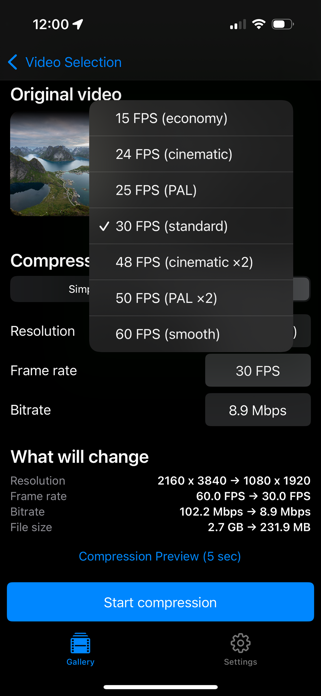 Shrinka – Video Compressor Screenshot 7 of 8