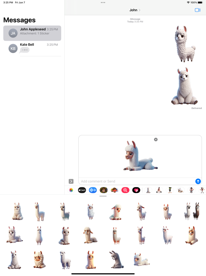 Sad Llama Stickers