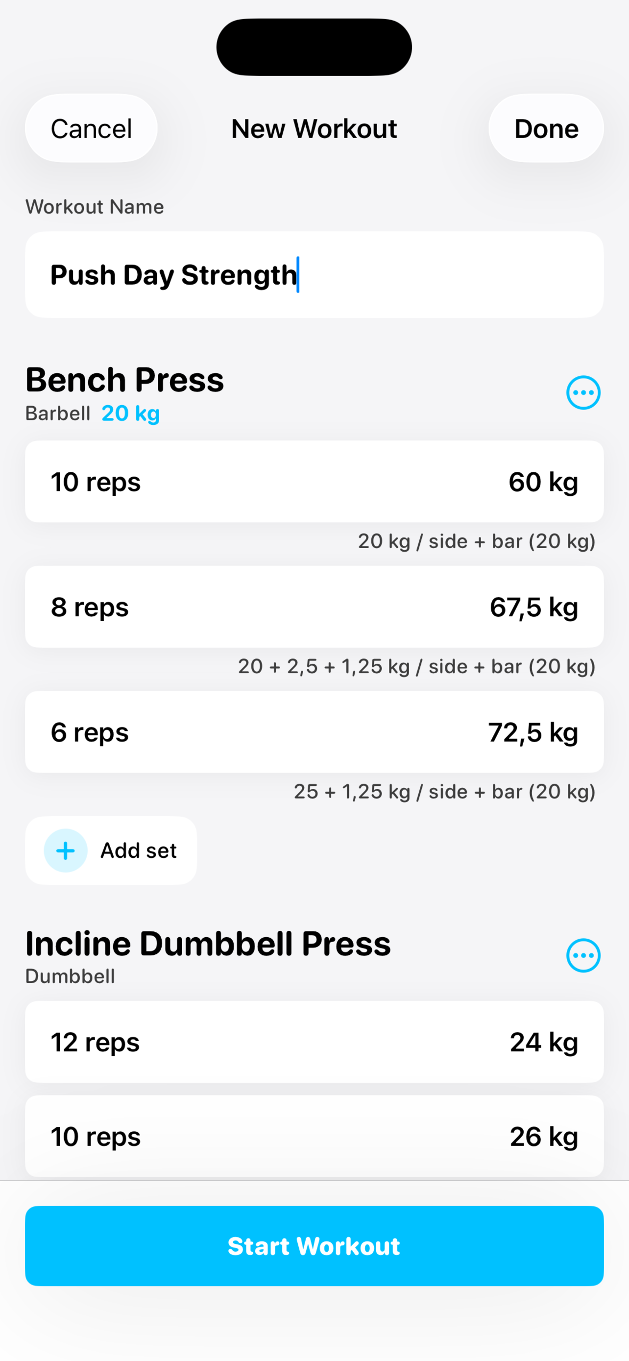 Mass: Workout Tracker screenshot 2