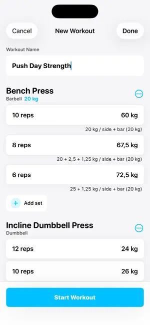 Mass: Workout Tracker screenshot 2