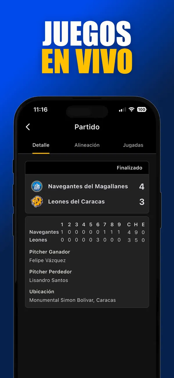 Screenshot #2 pour Béisbol Venezuela LVBP 2025