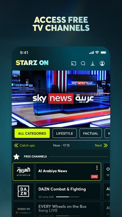STARZ ON Screenshot