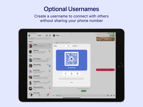 Signal - Private Messenger iPad screenshot 6 - Social Networking app