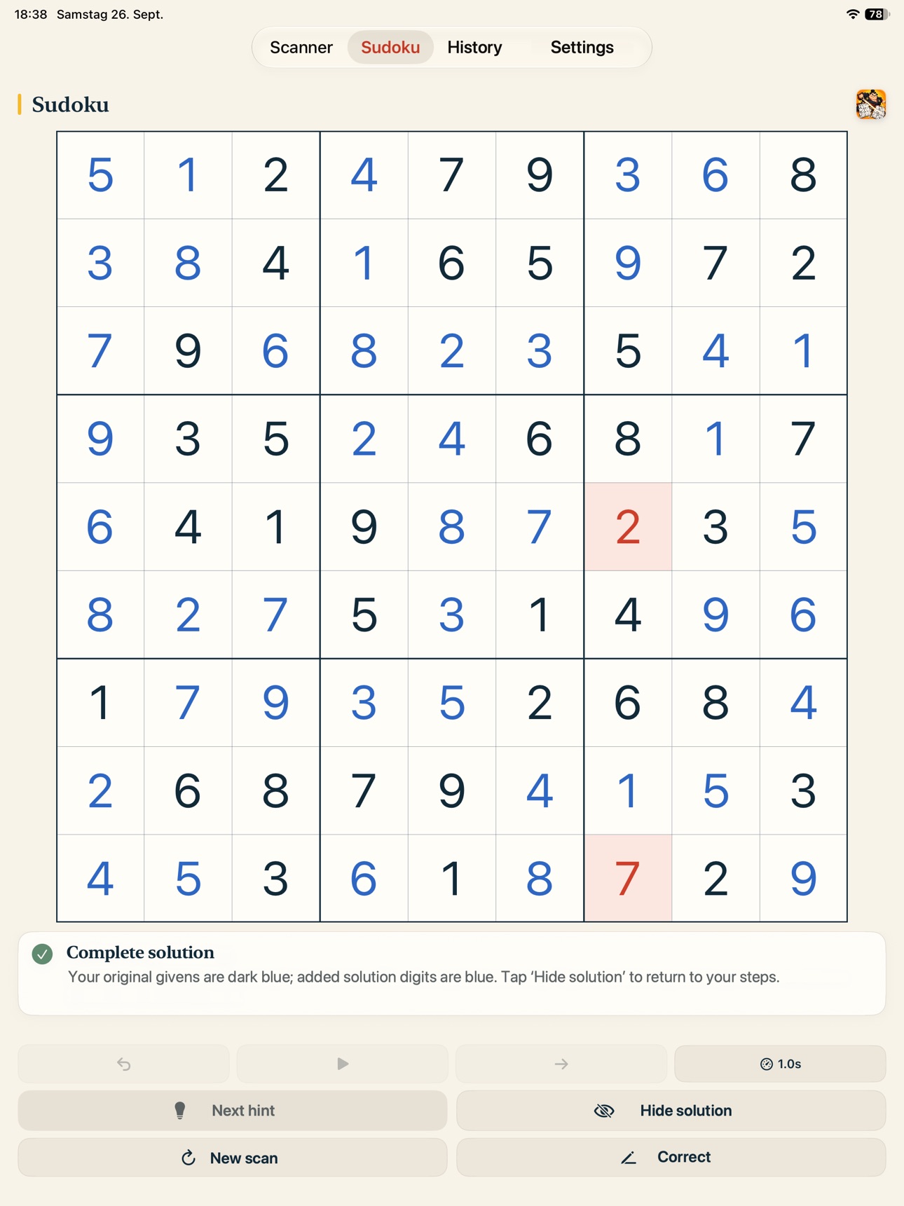 Screenshot 11 of SudoFlash: AI Sudoku Scanner