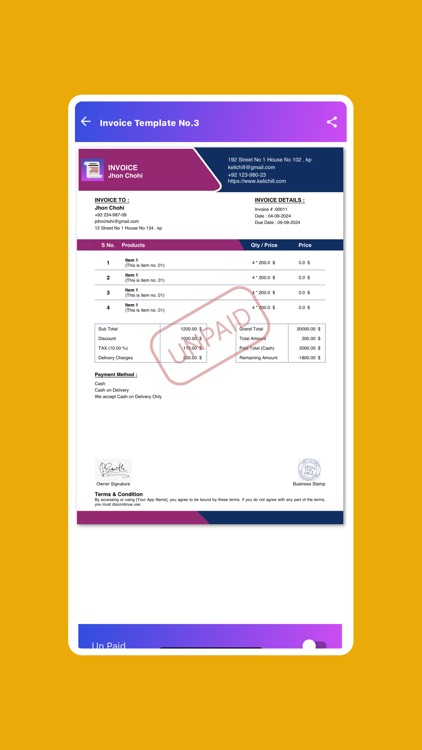 Invoice Maker & Generator. screenshot-8