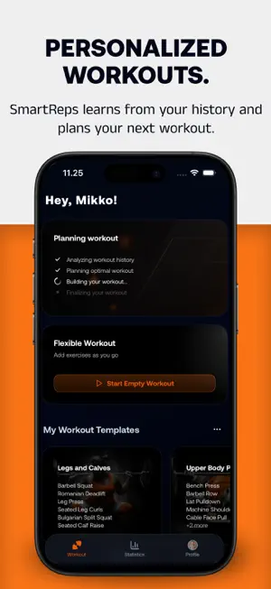 SmartReps: Gym Workout Tracker screenshot 3