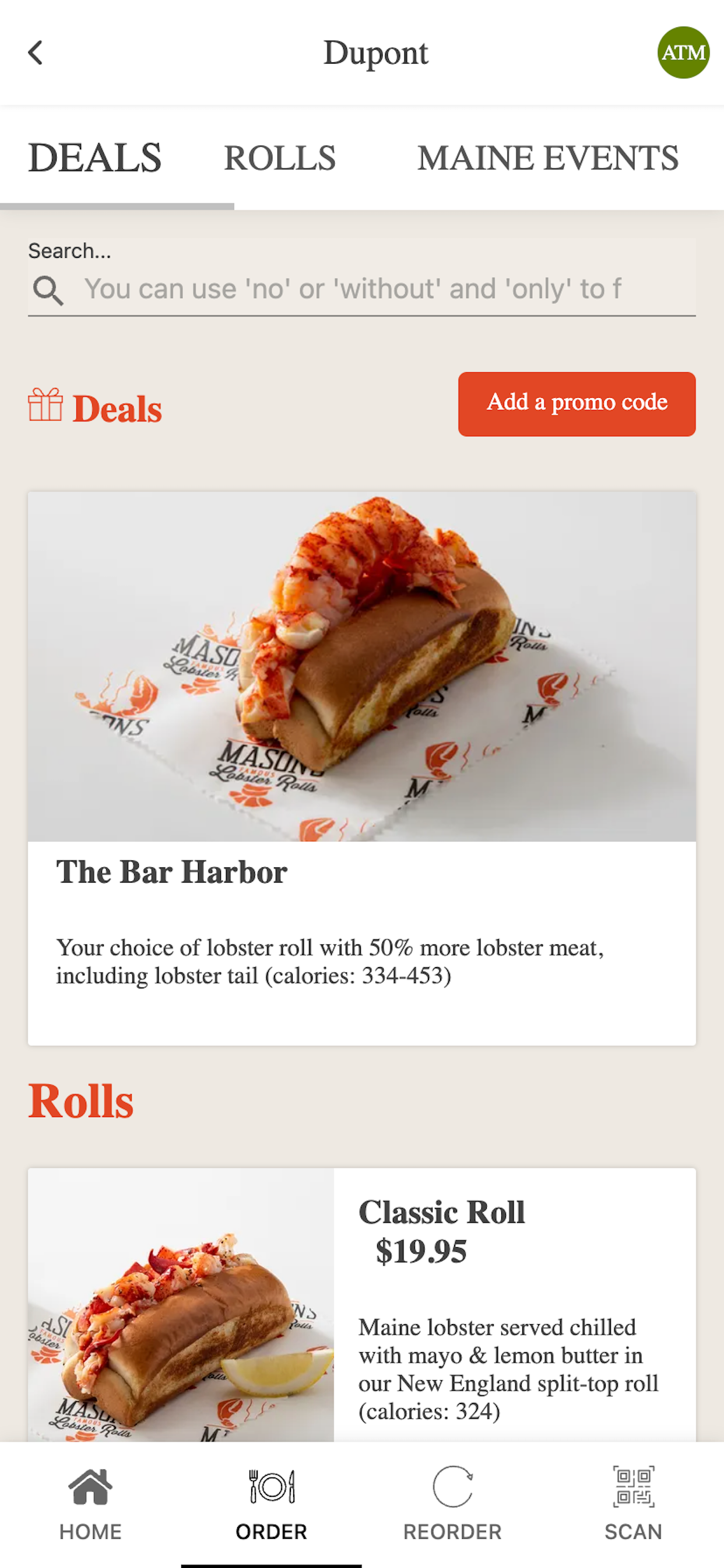 Mason's Famous Lobster