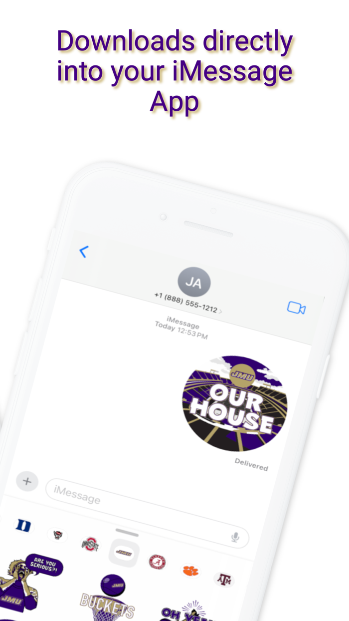 JMU Dukes Sticker Pack 2024