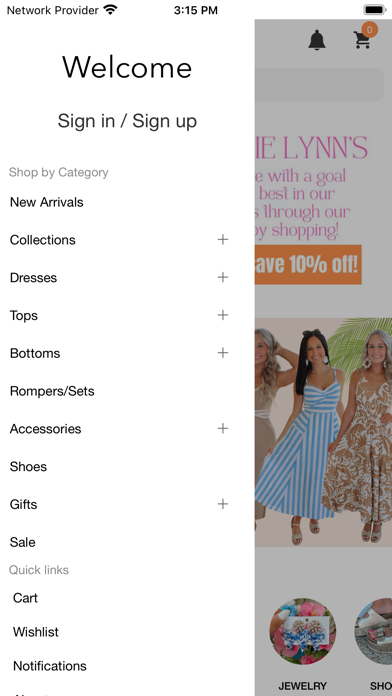 Allie Lynn's Boutique Screenshot