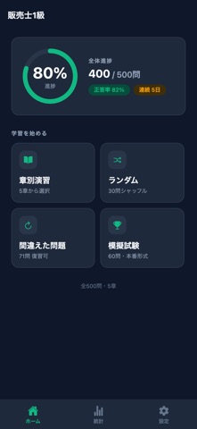 販売士1級 対策問題集 のスクリーンショット