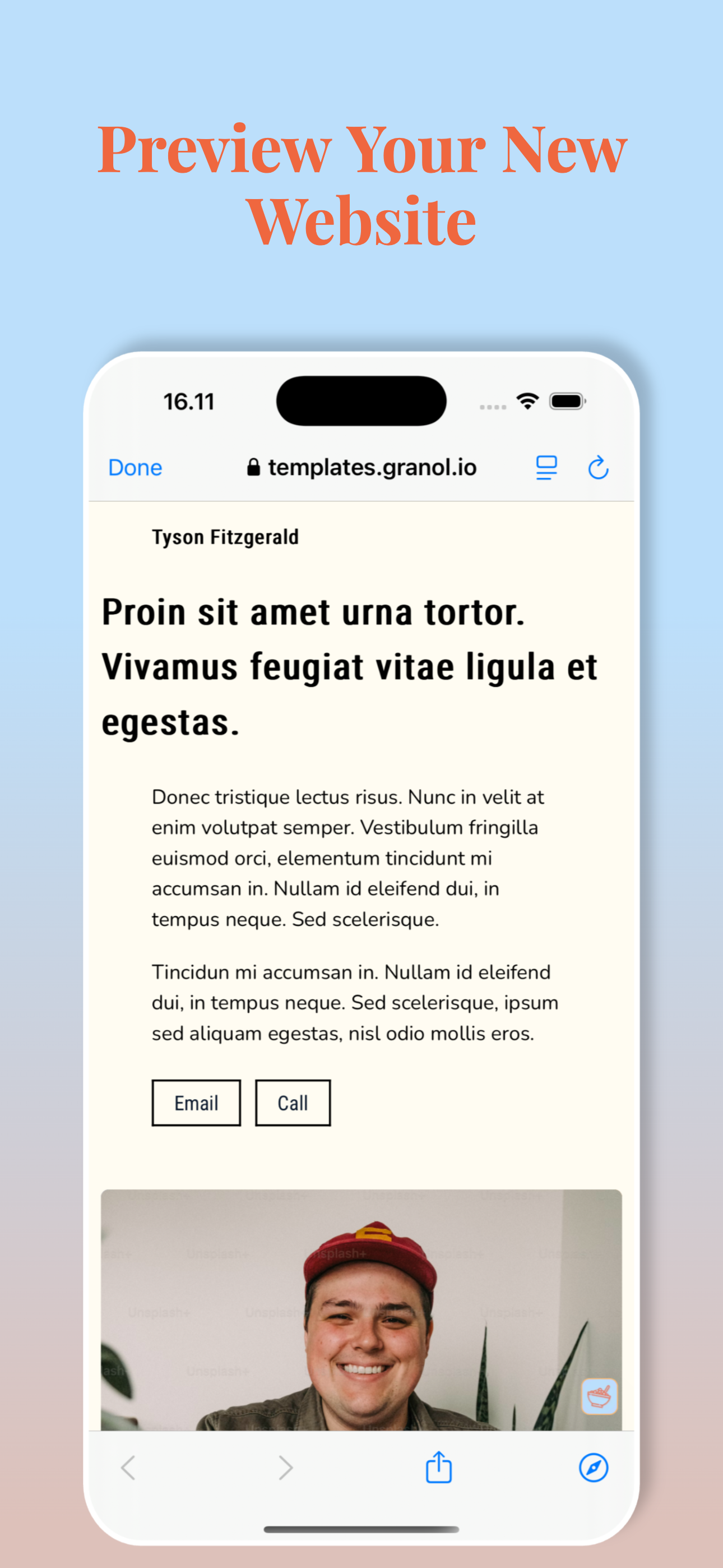 Granolio - Easy Website Build