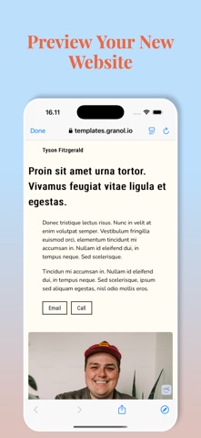 Granolio - Easy Website Build Screenshot 8 of 9
