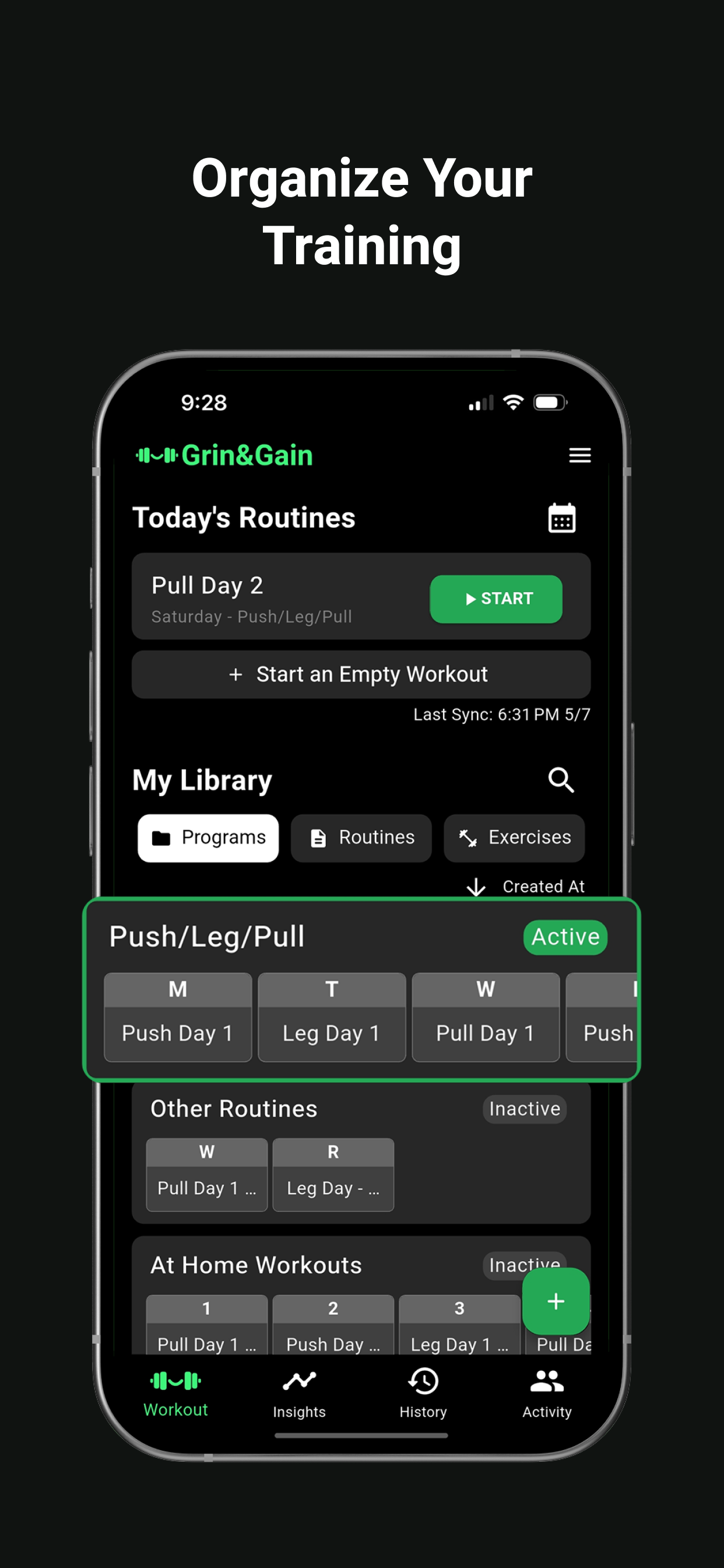 Grin&Gain: Gym Workout Tracker screenshot 8