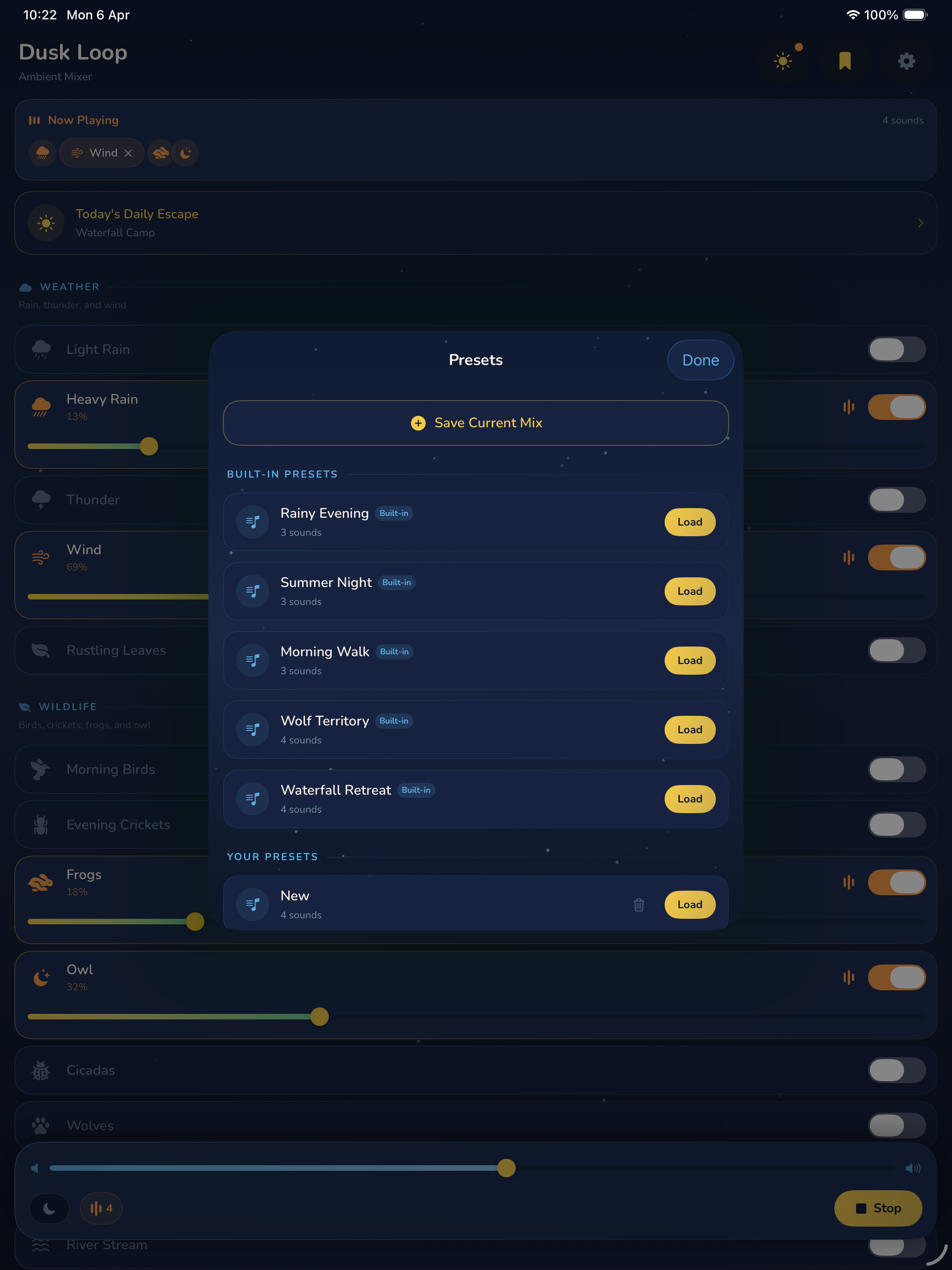 Dusk Loop: Ambient Mixer screenshot 11