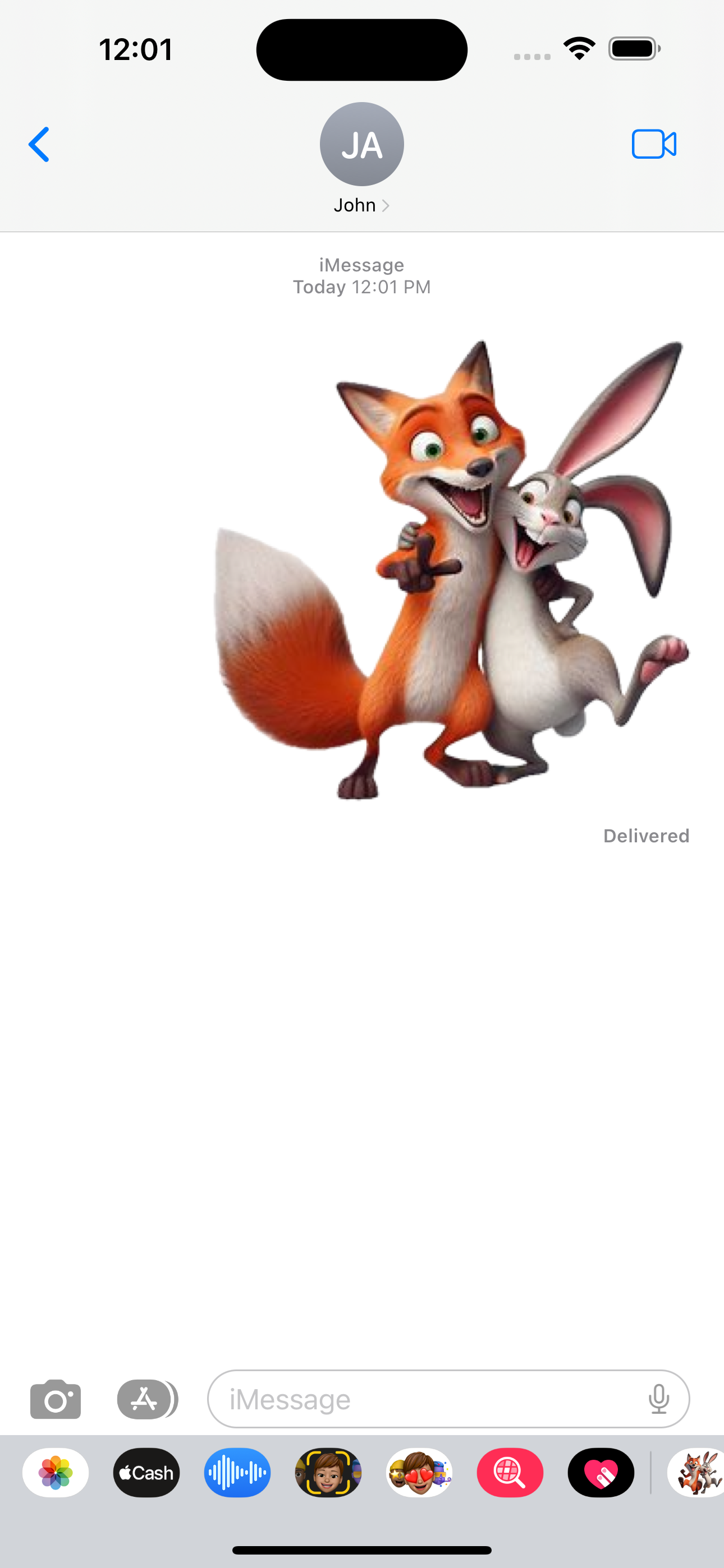 Fox and Hare Stickers