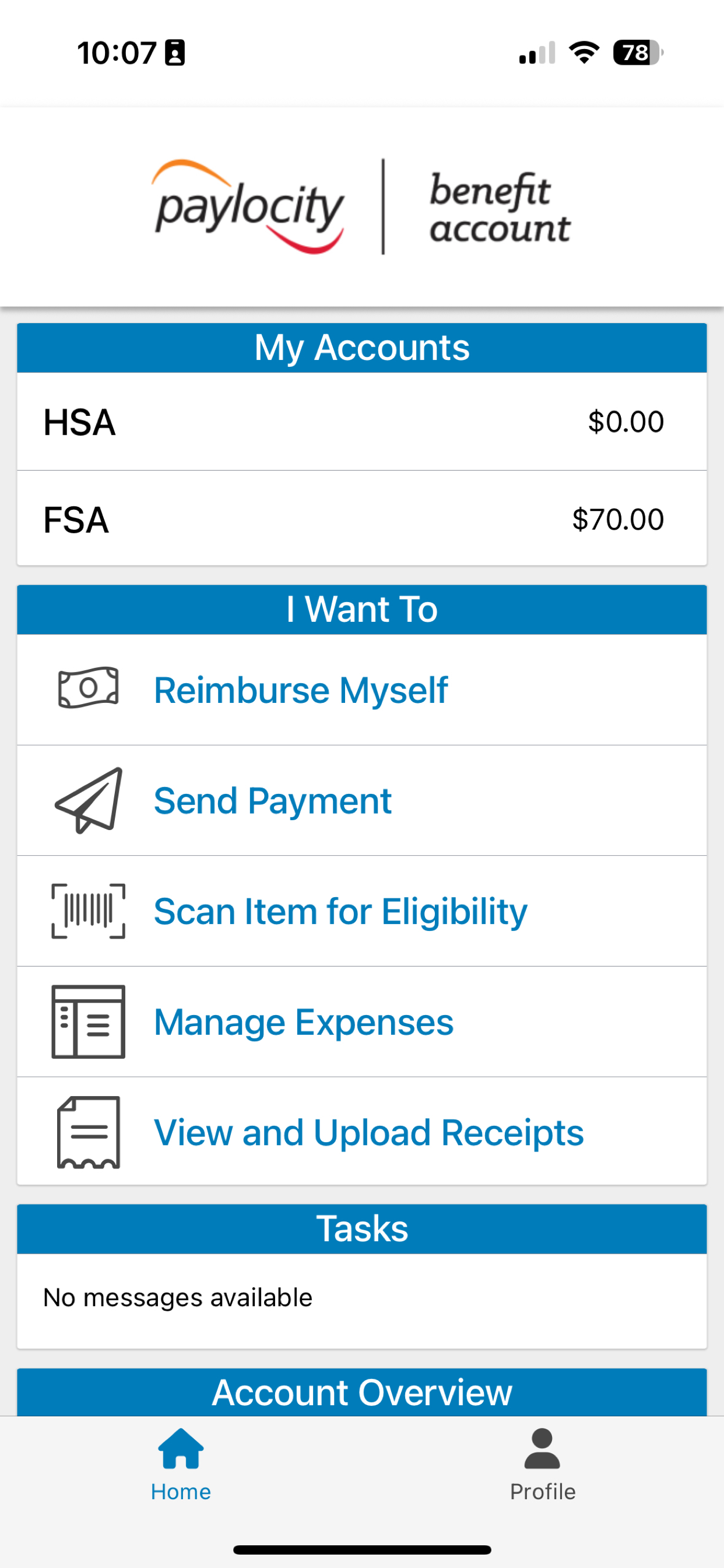 Paylocity Benefit Account
