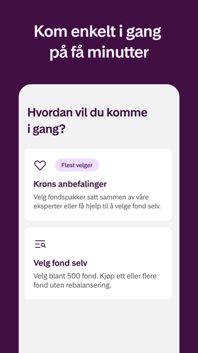 Kron - Investering for alle screenshot