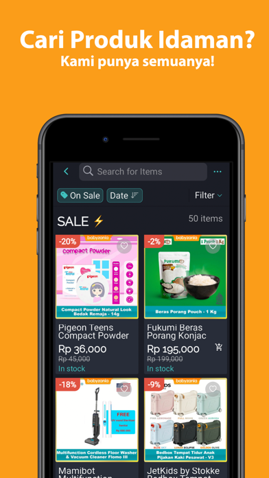 Babyzania - Online Shopping Screenshot