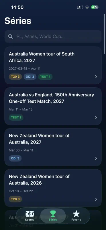 Live Cricket TV Pro Scores screenshot 3 of 7