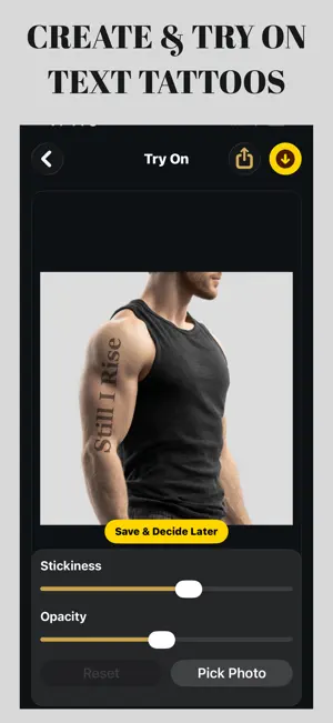 Tattoo Designs Try On: Ink Art screenshot 3