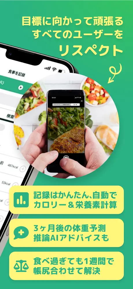 カロミル - ダイエット、カロリー＆PFC管理の健康アプリのスクリーンショット 3