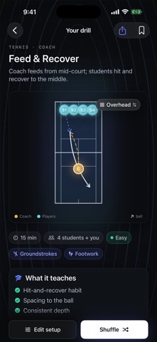 Tennis Camp: Drills & Practice screenshot