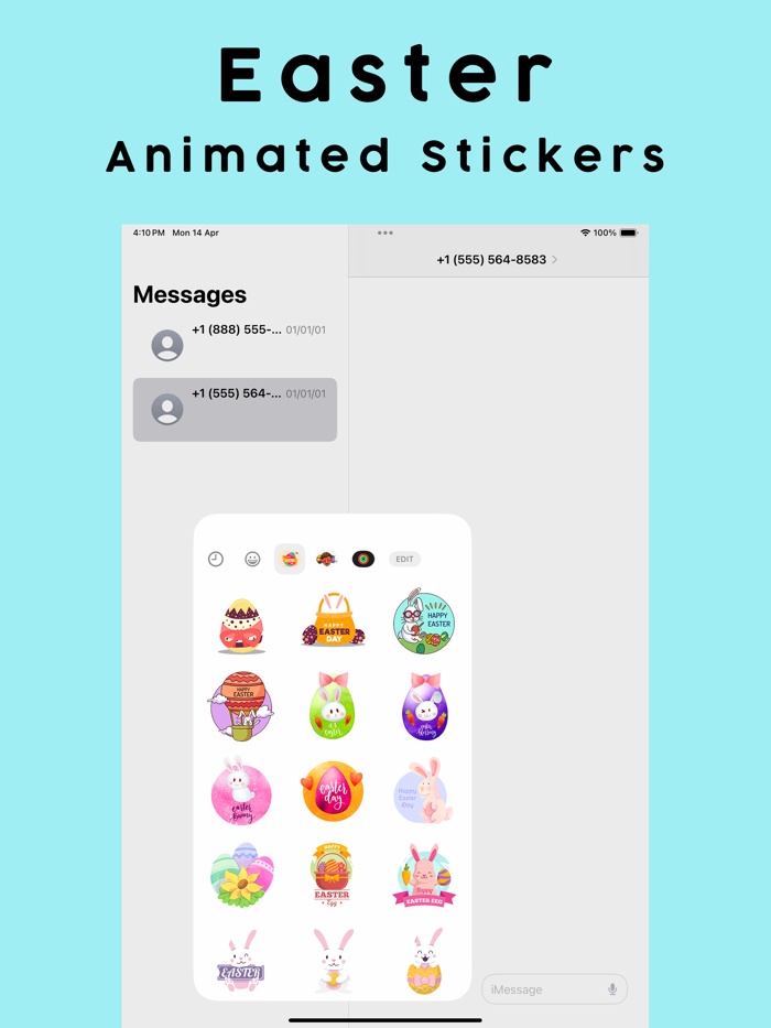 Easter Animated Stickers Pack