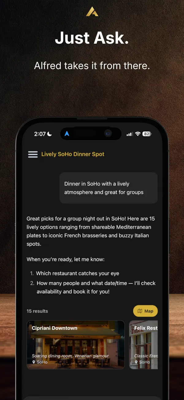 Screenshot #3 pour Alfred - AI Reservations