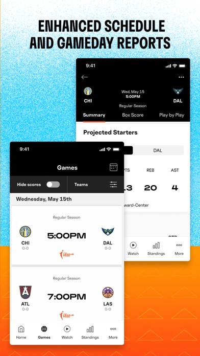 Screenshot 3 of WNBA: Live Games & Scores App