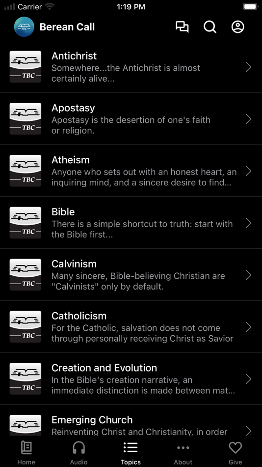 #3. The Berean Call (iOS) 由: The Berean Call