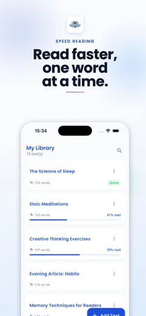 Speed Reading. screenshot 2