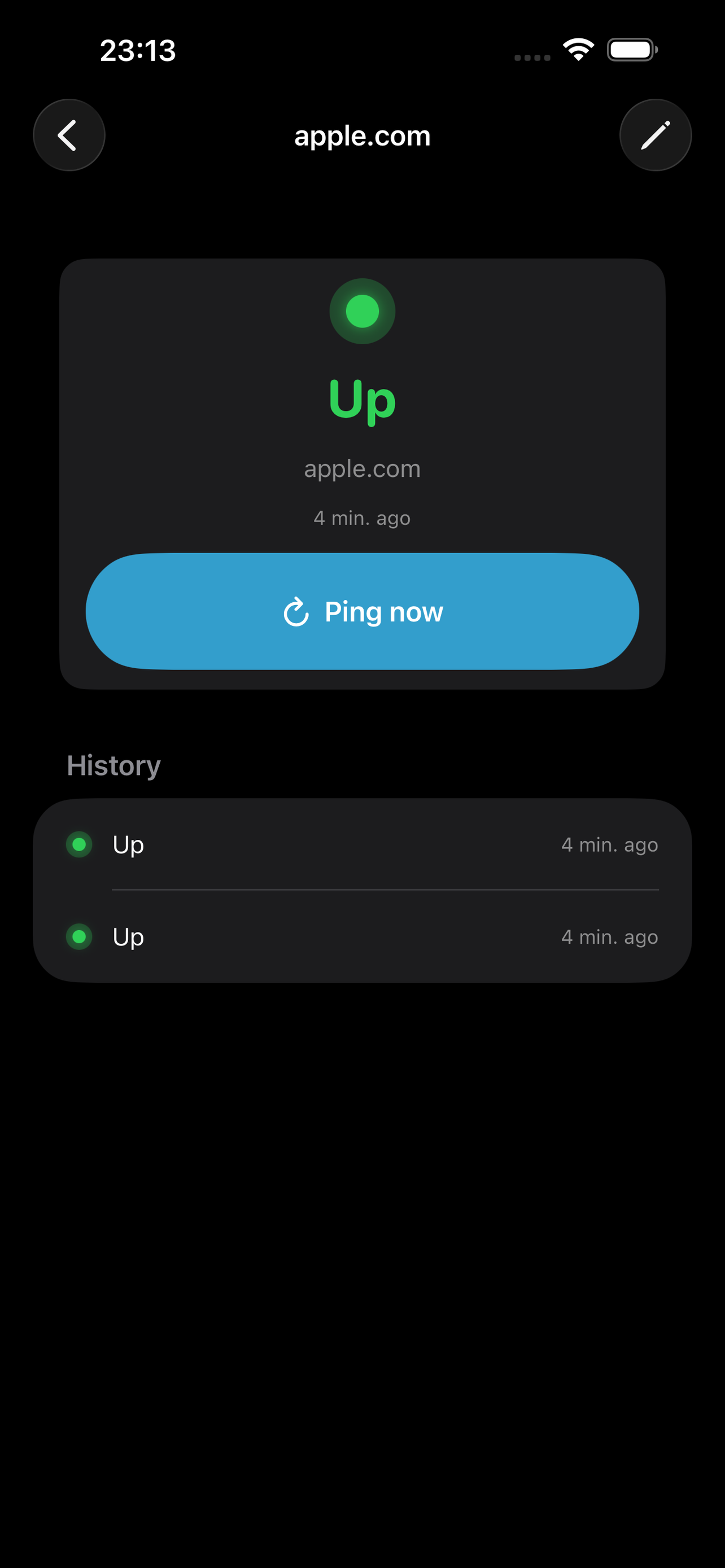 Semaphor: Uptime Widget