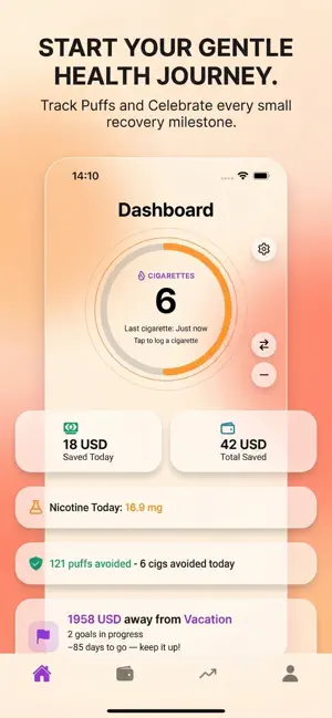 Stop Smoke – Puff Counter screenshot 1