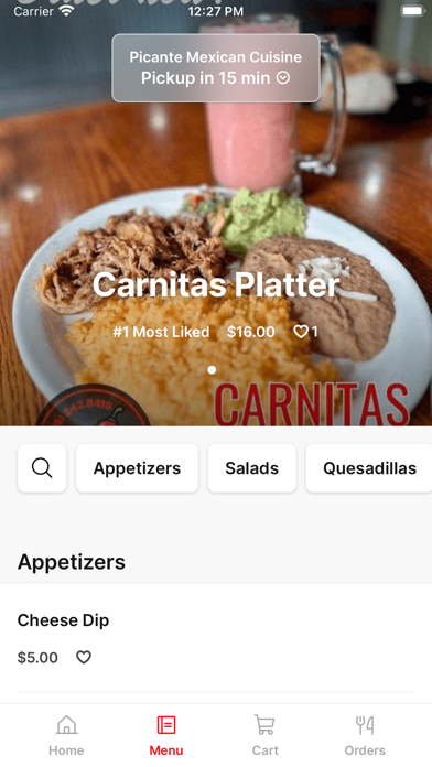 Picante Mexican Cuisine Screenshot