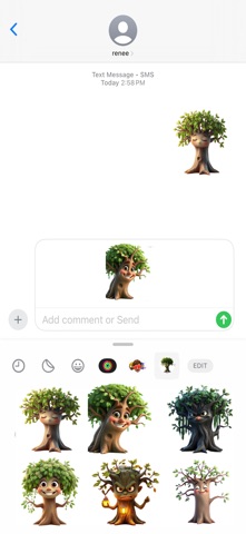 耳语柳树贴纸 screenshot
