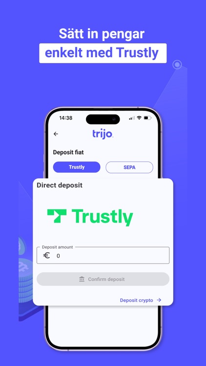 Trijo - Handla kryptovalutor