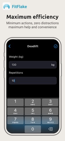 FitFlake Gym Records Tracker screenshot