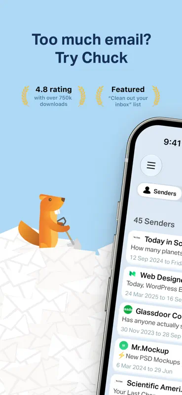 Chuck – Email with Superpowers screenshot 1 of 6