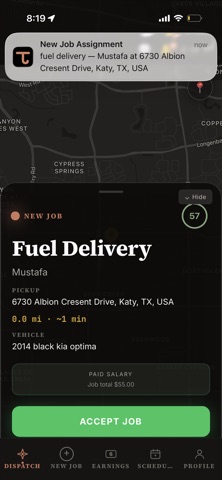 TowCommand Driver screenshot