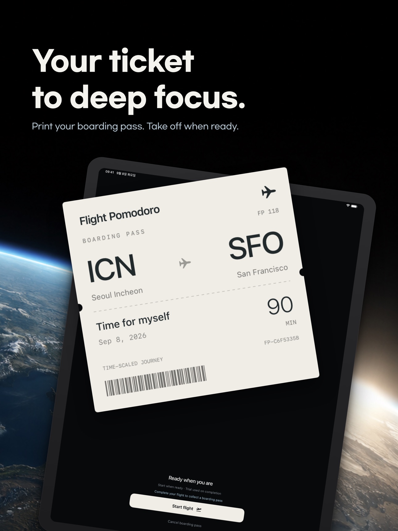 Screenshot 10 of Focus Timer: Flight Pomodoro