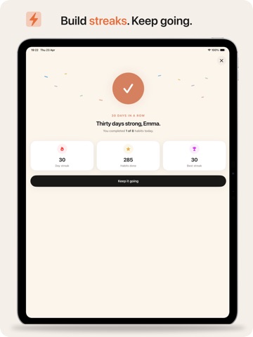 Habitios – Habit Tracker iPad screenshot