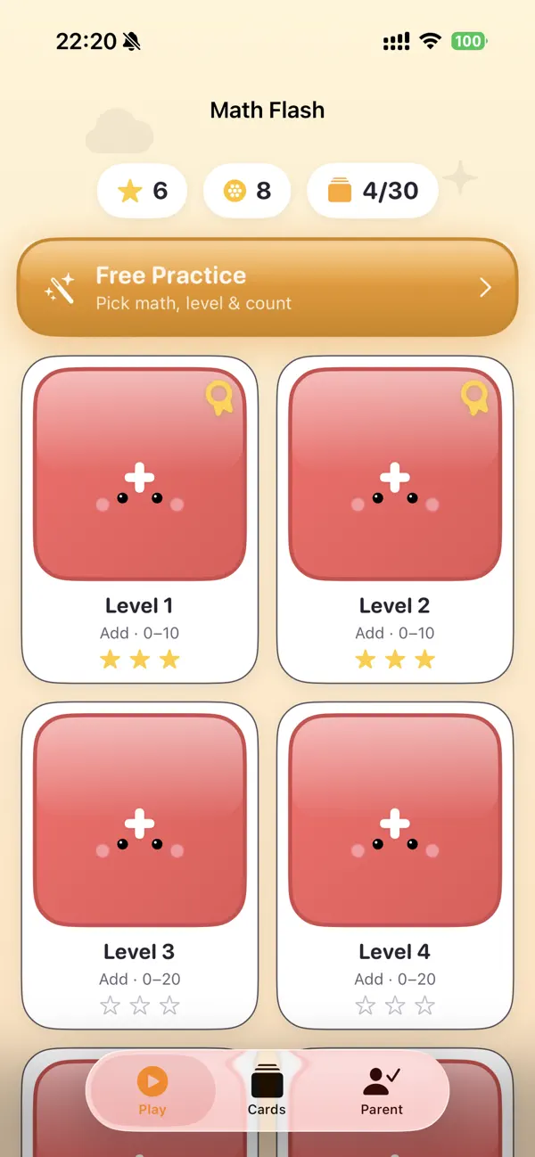 Screenshot #3 pour Math Flashcards Kids - Arcade