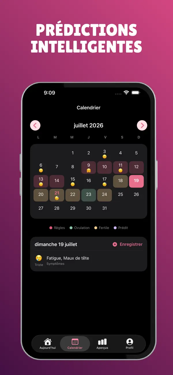 Screenshot #2 pour Bloom - Period & Cycle Tracker